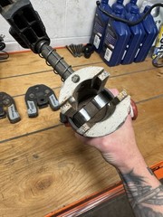 Ridgid RP 200 Press Tool Kit w/3 Jaws, 2 Battery, And 2 Chargers.