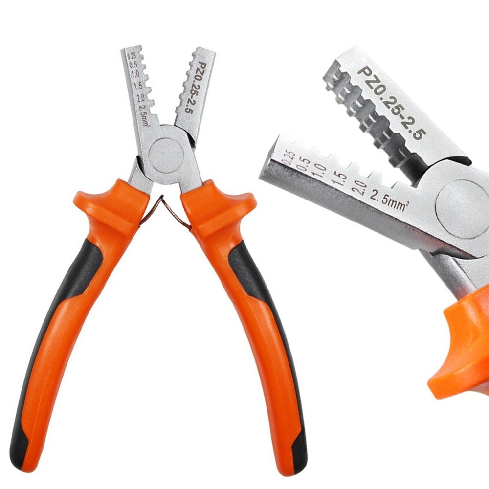 Crimping pliers for wire end sleeves, cable lugs, cable lug pliers PZ 0.25-2.5