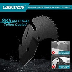 Libraton PVC Pipe Cutter 2-1/2&Prime; Ratchet for PEX, PPR & Plastic Pipe