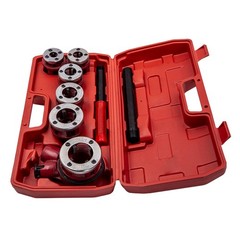 Ratcheting Pipe Threading Threader Die Bar Head Handle Tool Set 1/4&rdquo; 3/4&rdquo;