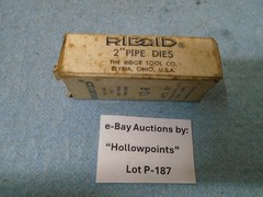 Ridgid NOS Pipe Threading Replacement 2&Prime;&rdquo; Die Set 12R Drop Head Threader P187