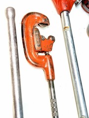 Ridgid 12-R 1/2&Prime; to 2&Prime; Pipe Threader Set Die Heads Ratchet Cutter Reamer 12R #1