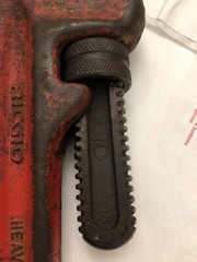 Vintage Ridgid 18&Prime; HEAVY DUTY Pipe Wrench Made by Ridge Tool Co. Elyria Ohio USA