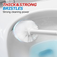 FORASTO 3 in 1 Toilet Brush and Plunger Set,Toilet Bowl 1PACK, White