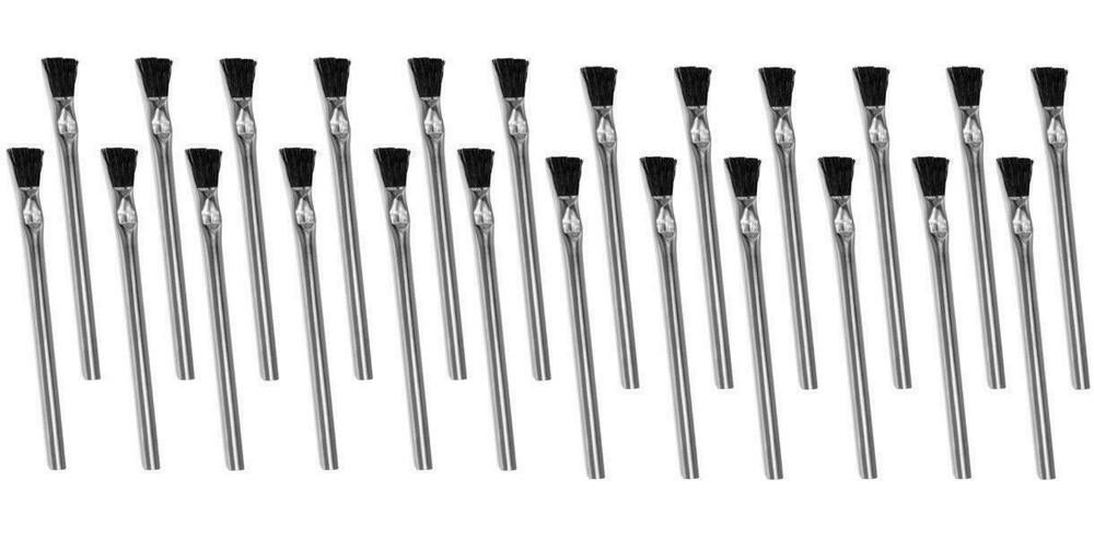 (24) Oatey 30712 Acid Brushes 6&Prime; w/ Horsehair Bristles for Solder Flux Contact