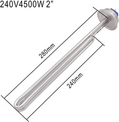 DERNORD 2 Inch (OD64) Tri-clamp 240V 4500W Foldback Heating Element Electric &hellip;
