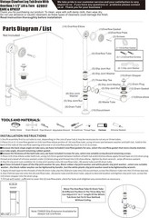 Artiwell Vintage Claw Foot Tub Drain Kit with Lift and Turn Bath Matte Black