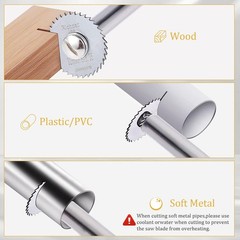 Versatile Plumbing Internal Cutter Set &ndash; 5 Blades for Plastic, Wood & Soft Metal