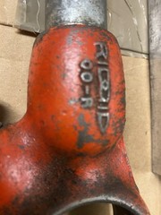 Ridgid 00-R Ratchet Pipe Threader Die Set 1/8&rdquo; &ndash; 1&rdquo; 6 Dies Handle & Die Holder
