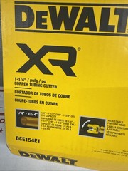 New Dewalt DCE154E1 20V Max XR 1-1/4&Prime; Cordless Copper Tubing Cutter Kit