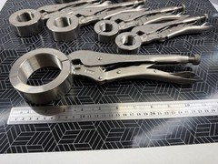 Set Of 8 IPS Cold Ring Clamp Tools &ndash; 2 Each: 2&rdquo; 1.25&rdquo; 1&rdquo; & 3/4&rdquo;