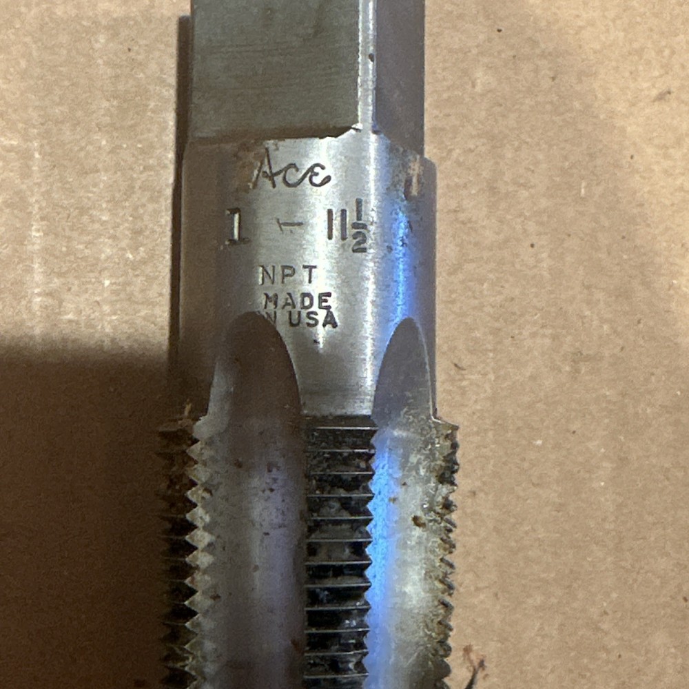 Ace 1&rdquo;-11 1/2 Tap NPT Us Made Sat In The Drawer, Never Used