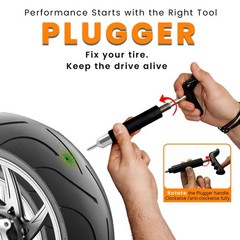 36 Pcs Tubeless Tire Puncture Repair Kit with Mushroom Plug (30 Mushroom Plugs)