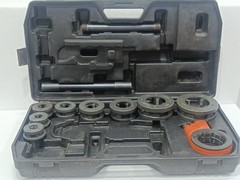 EGA MASTER PIPE THREADING DIE SET&ndash;1/4&Prime; TO 2&Prime; BSPT WITH RATCHET HANDLE HEAVY DUTY