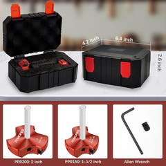 3 Blade PVC Pipe Reamer Kit 1-1/2 Inch & 2 Inch,2Pcs Plastic Pipe PVC Reamer Kit