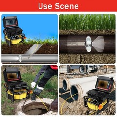 300FT Sewer Inspection Camera 10.1&Prime; HD Touchscreen Pipe Inspection Camera 16GB