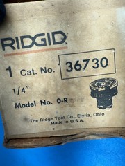 Ridgid 36730 1/4&Prime; Bolt Threader Die Head Assembly 0-R