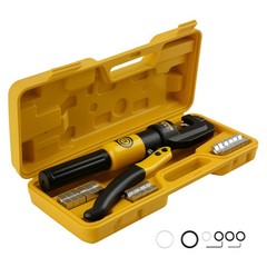 Hydraulic Crimper Crimping Tool Kit Wire Battery Cable Lug Terminal 10 Ton