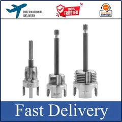 3Pcs PVC Pipe Threader Kit 1/2&Prime; 3/4&Prime; 1&Prime; NPT Integrated Internal & External Pipe