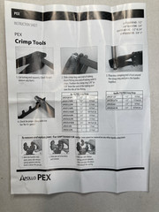 Apollo PEX Crimp Tool Kit w/ Case Cutter Go No-Go Gauge Multi Size Set NEW