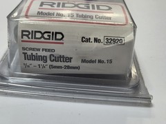 NOS RIDGID 15 Screw Feed Tubing and Conduit Cutter &ndash; 32920 New/Sealed