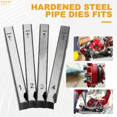 4Pieces High Speed Pipe Threading Dies Accessory For 1 2 Inch Pipe Multiple Use