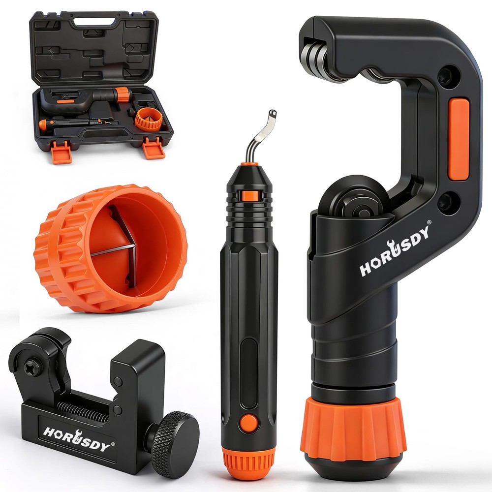 HORUSDY 4-Piece Ultimate Tube Cutter Set, Heavy Duty Pipe Cutter 1/4&Prime;-2&Prime;, Min&hellip;