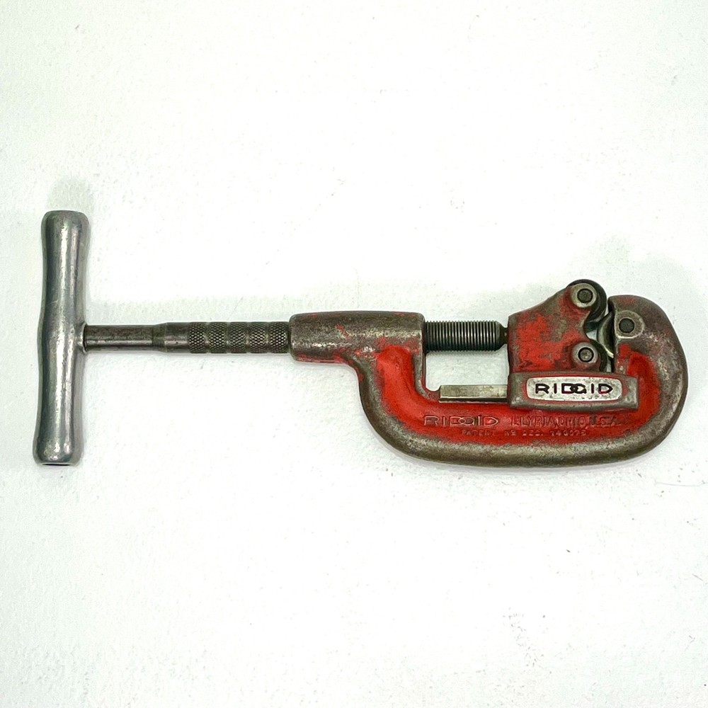 RIDGID No. 1-S / 1-2 Heavy Duty Pipe Cutter 1/8&Prime; to 1-1/4&Prime; Made in USA Elyria OH