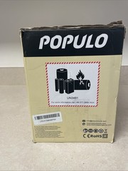POPULO 20V Cordless Electric Drain Auger Efficient 25Ft Auto-Feed Red