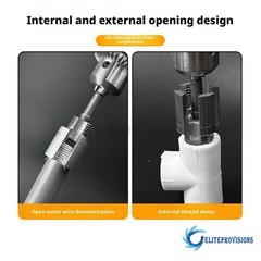 NEW Pipe Threader Kit PVC Integrated Internal & External Pipe Threading-Tool US