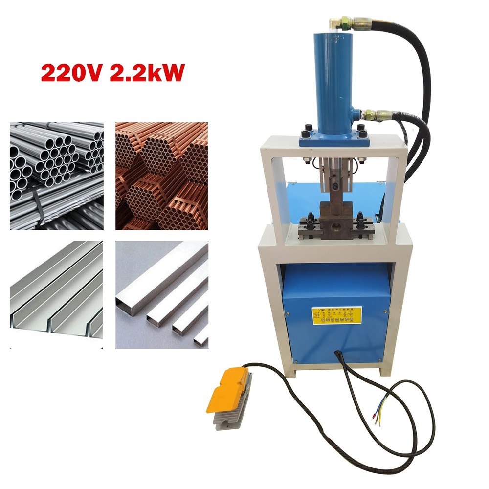 220V Hydraulic Arc Punching Machine/Half /Full Hole Metal Pipe Cutting Machine