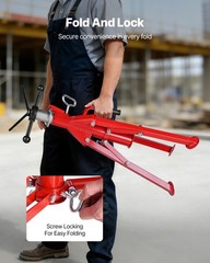 Pipe Jack Stand Foldable Quick-Lock Washer Carbon Steel CREDITABLE SELLER