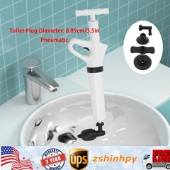 High Pressure Toilet Air Plunger Kit Air Toilet Unclogger Air Drain Blaster Kit