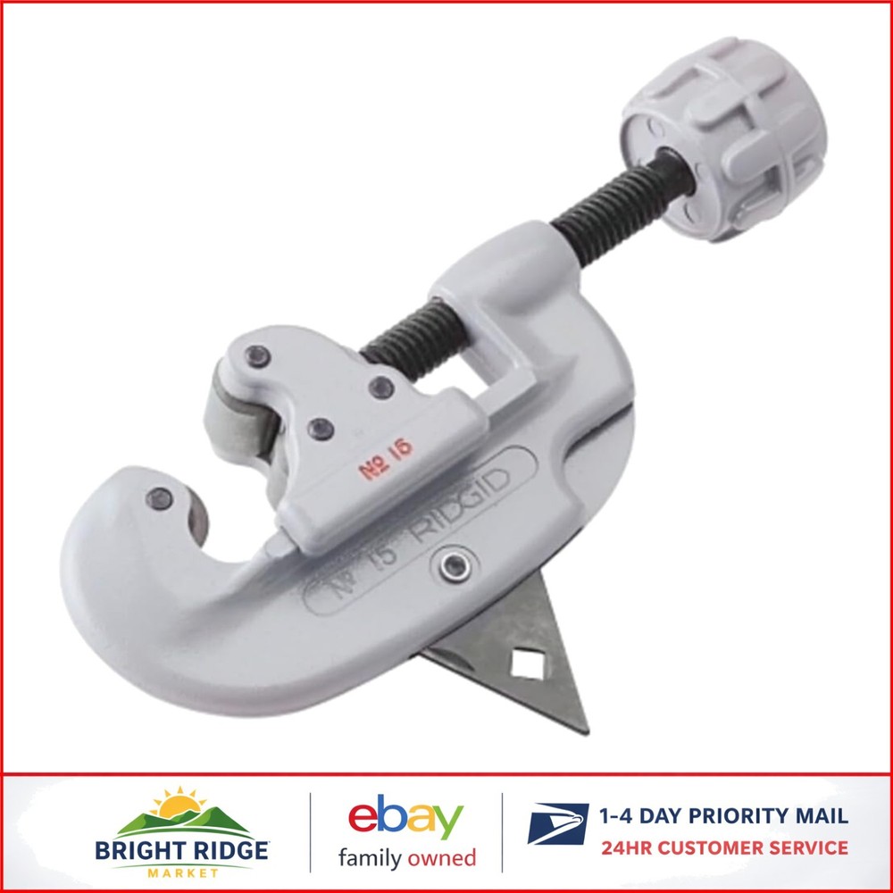 15 Screw Feed Tubing Cutter for Copper, Brass, Aluminum and Steel Pipes
