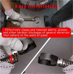 Heavy-Duty Drain Cleaning Tool w/3&Prime;C&rdquo; Blade for RIDGID K-400, 3/8&Prime;&5/8&Prime; Cables