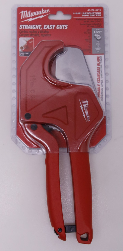 Milwaukee 48-22-4210 1-5/8 in. Ratcheting Pipe Cutter Brand New Sealed Plastic