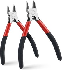 2PCS Heavy Duty Wire Cutters Set, 5 inch & 6 inch Electrical Diagonal Cutting Pl