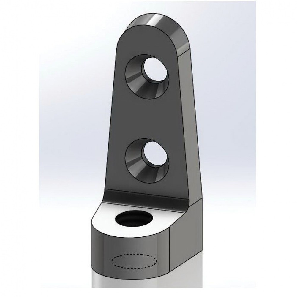 Empire Industries 153B0038 Side Beam Connector 3/8 Plain Finish