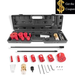 Hot Tapping Machine 08350 DM3MECH Hot Tap Kit for NPT Hole Saws and Arbor