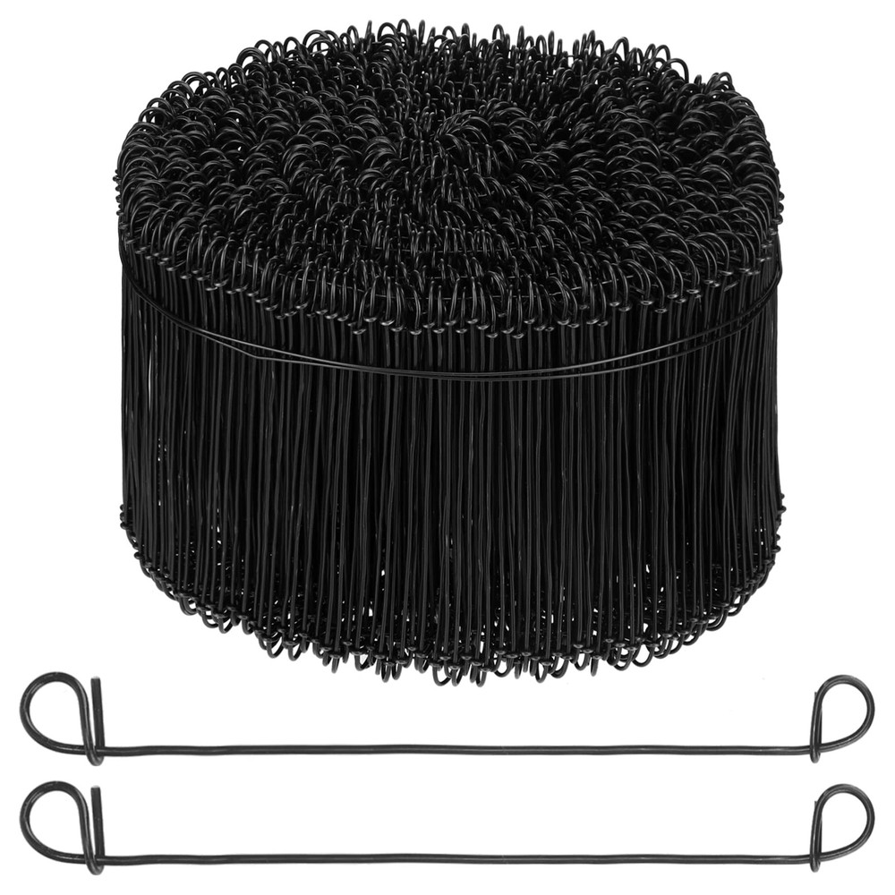1000 Pcs 16 Gauge Rebar Tie Wire 6 Inch Black Double Loop Annealed Steel Wire Ti