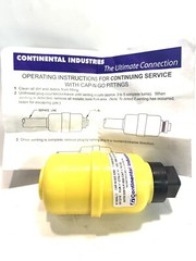 Continental Burndy Cap-N-Go 1&rdquo; CTS ID Seal Stab Fitting For PE Gas 1-1/8&rdquo; OD