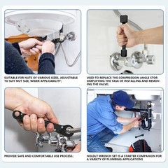 Multi-Functional Angle Stop Wrench Kit &ndash; Versatile Alloy Steel Plumbing Tool
