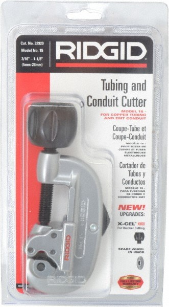 Ridgid 3/16&Prime; to 1-1/8&Prime; Pipe Capacity, Screw Feed Tubing Cutter Cuts Copper, A&hellip;