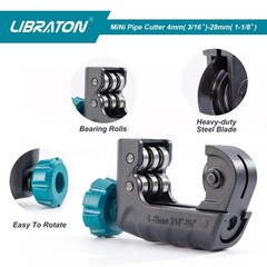 Tubing Cutter 3/16&Prime; to 1-1/8&Prime;, Mini Tube Cutter, Copper Cutter, Heavy Duty Mi&hellip;