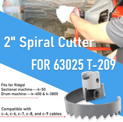 2&Prime; Spiral Cutter for Ridgid K-50 K-400 K-3800 Drum/Sectional Machine 63025 T-209