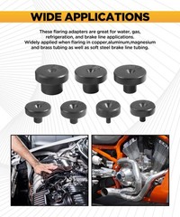 7PCS Double Flare Tool Adapters,Car Accessories Tubing and Flaring Tool Kit R&hellip;