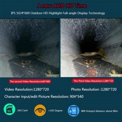 7 inch 30M 1080P HD Dual Camera Lens Drain Sewer Pipeline Industrial Endoscope