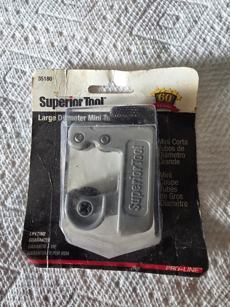 Superior Tool ~ 35180, Aluminum Black/Gray Mini Tube Cutter 1-1/8&Prime; Dia. USA🇺🇸