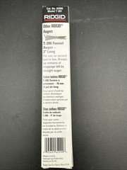 QTY 1 Ridgid 62990 T-201 5/8 Drum/Sectional Cable Straight Auger 5&Prime; NEW