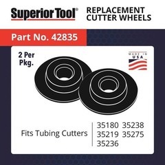 Superior Tool 35219 Black/Silver Tube Pipe Cutter